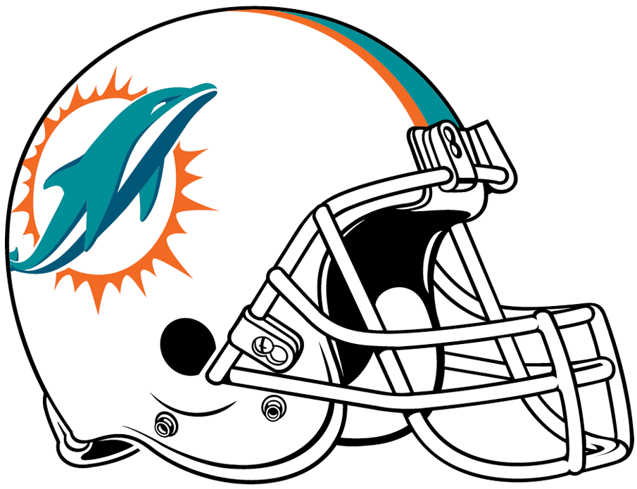Miami Dolphins 2018-Pres Helmet Logo DTF transfer for t shirt